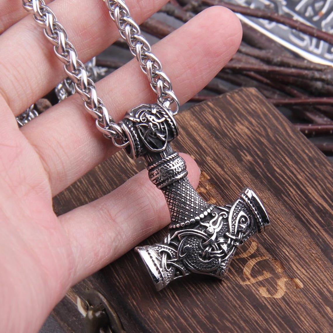 Thor’s Hammer Mjolnir Pendant | Norse Viking Jewelry | YesGleam