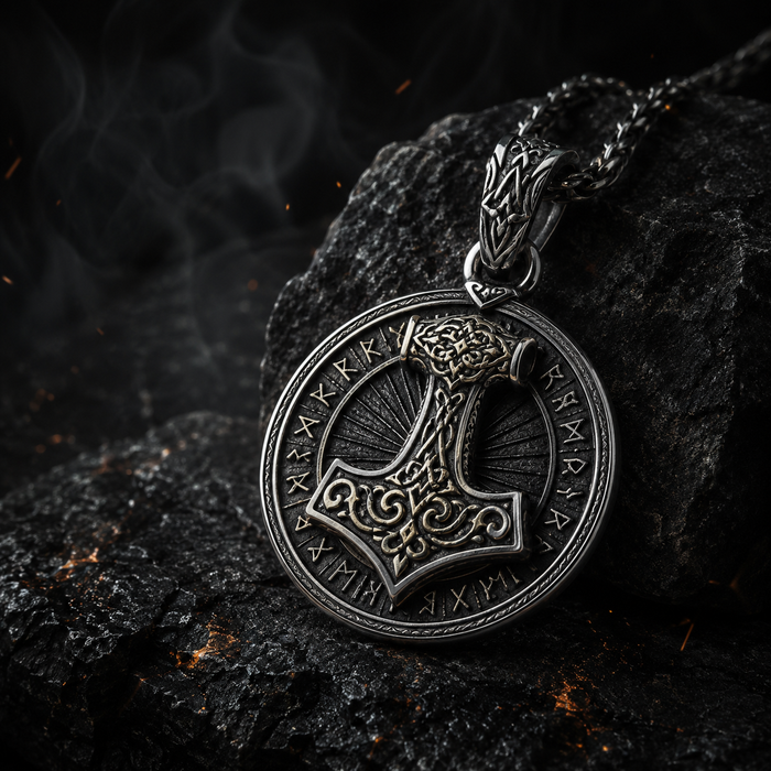Thor's Hammer Viking necklace by YesGleam
